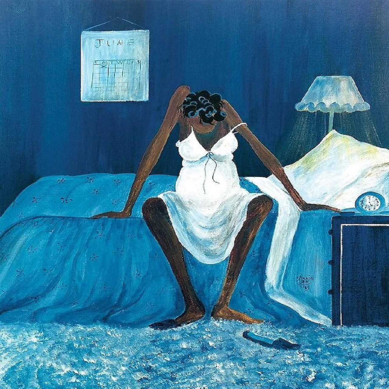 Annie Lee/Blue Monday/Canvas Print/Art/Home Decor/New/Gift/Reproduction/.