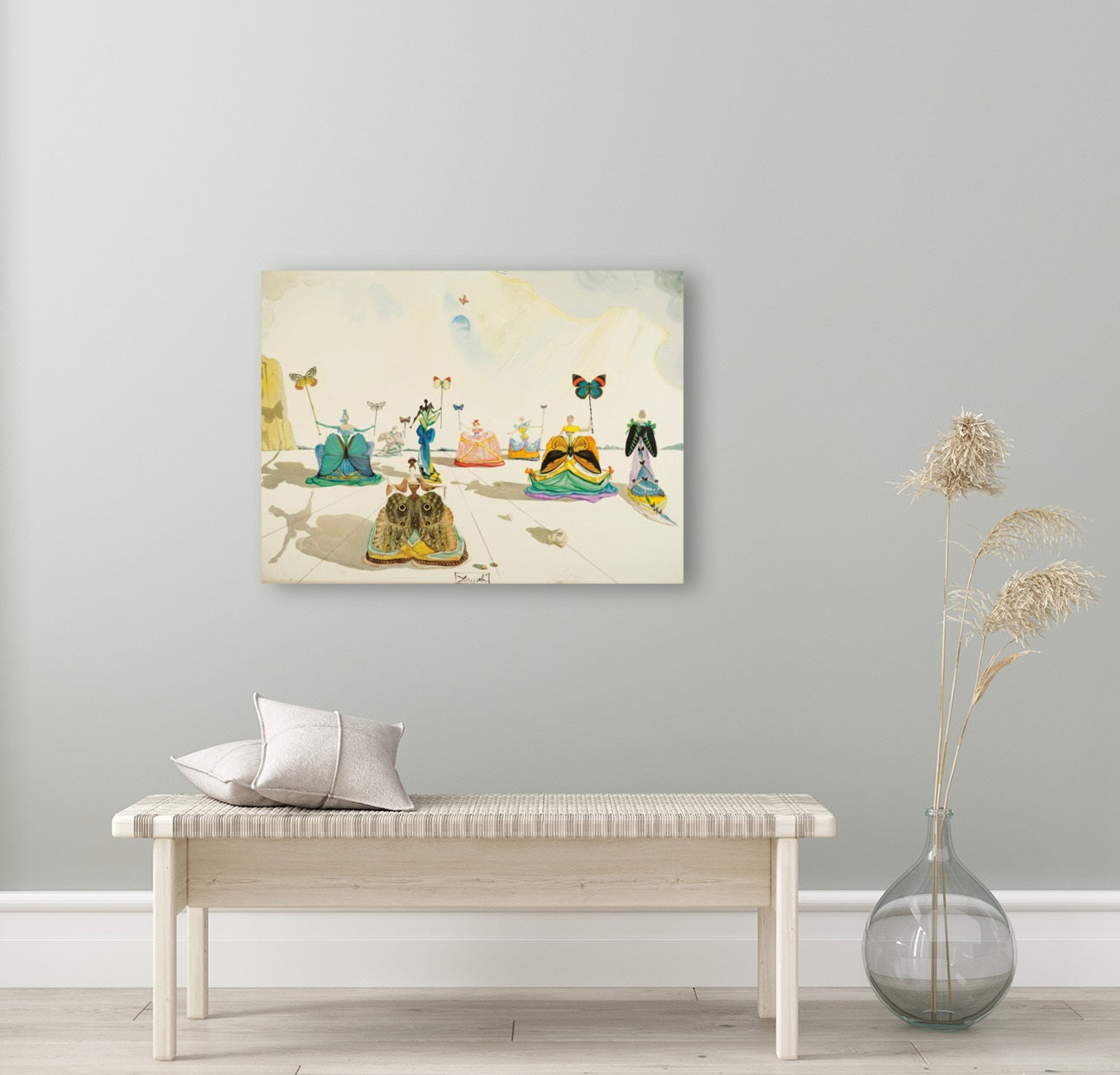 Salvador Dali Butterfly Women Femmes Aux Papillons/Canvas Print/Art/Home Decor/New/Gift/Reproduction/.