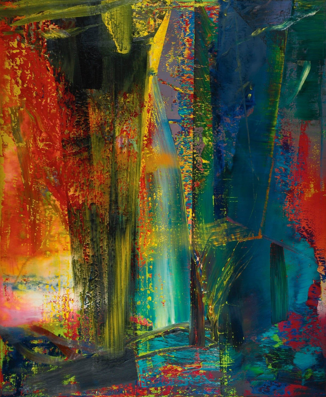 Gerhard Richter /Abstract Painting 599/Canvas Print/Art/Home Decor/New/Gift/Reproduction/.