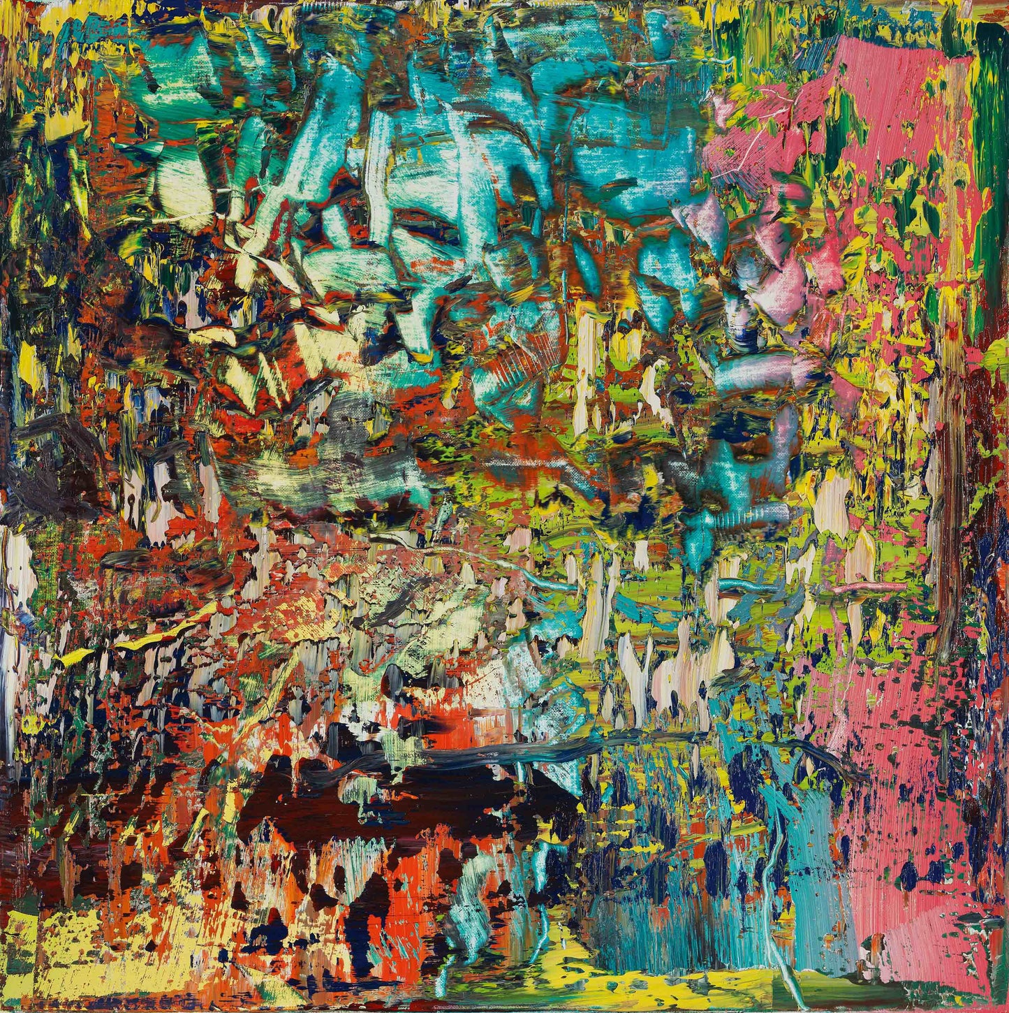 Gerhard RICHTER / ABSTRAKTES BILD/Canvas Print/Art/Home Decor/New/Gift/Reproduction/