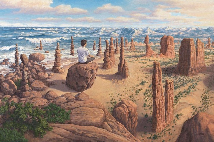 Rob Gonsalves/Pursuit of Balance/Canvas Print/Art/Home Decor/New/Gift/Reproduction/.