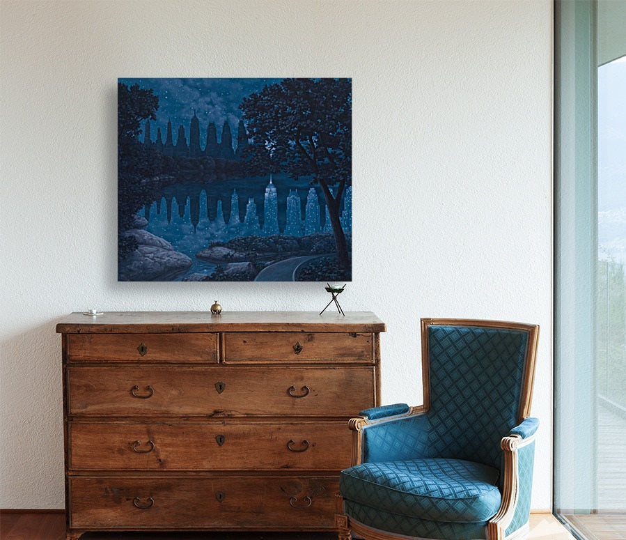 Rob Gonsalves/When the Lights Were Out/Canvas Print/Art/Home Decor/New/Gift/Reproduction/