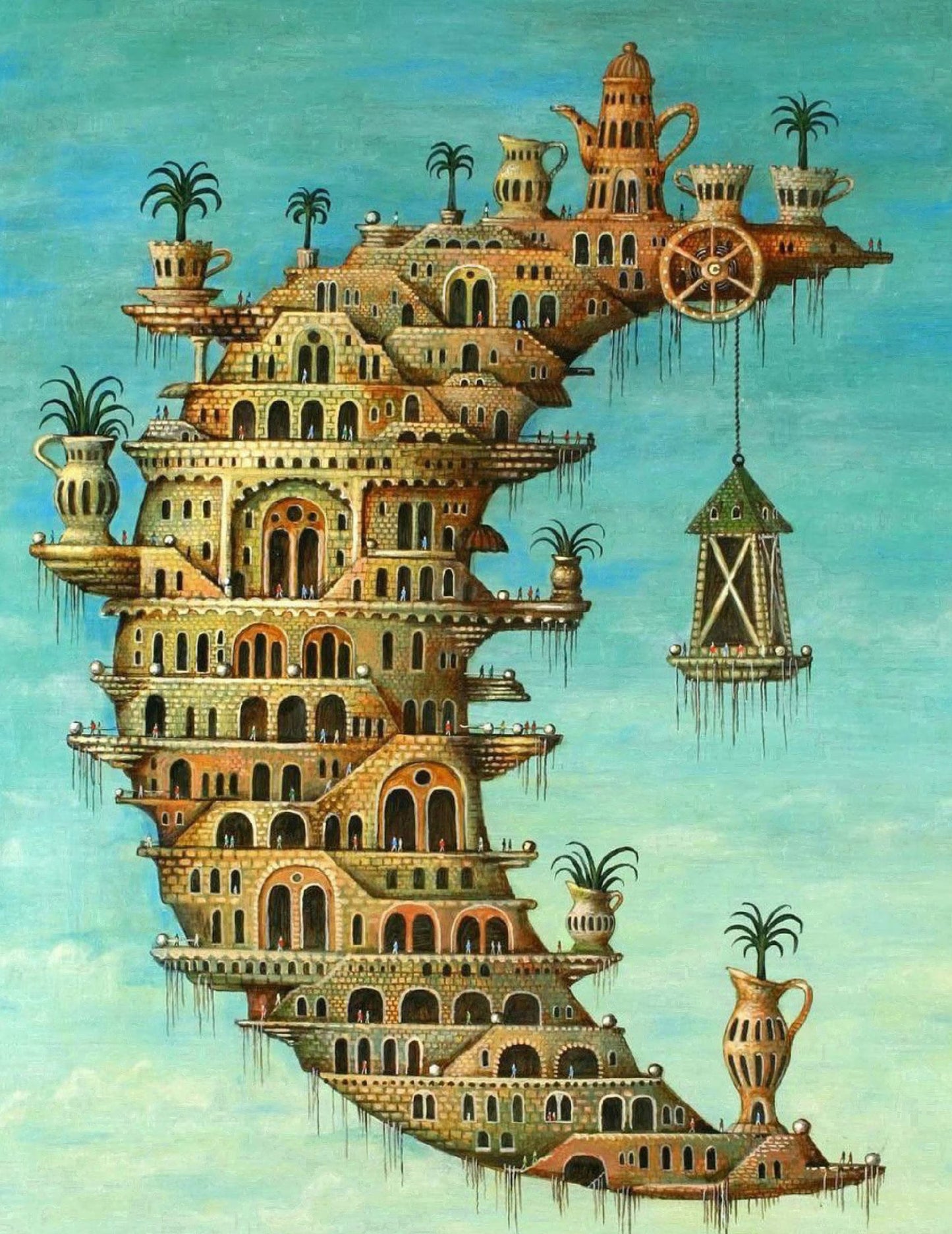 Salvador Dali/Living on the Moon / Canvas Print/Art/Home Decor/New/Gift/Reproduction/.