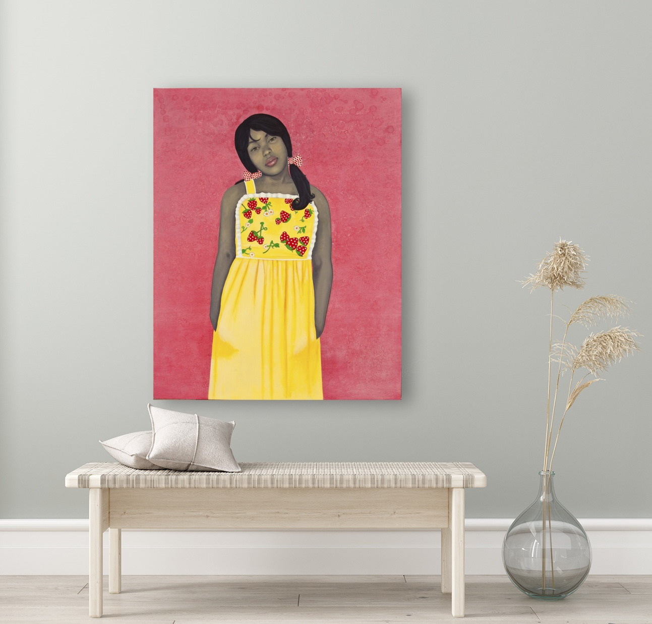 Amy Sherald/They Call Me Redbone but I’d Rather Be Strawberry Shortcake/Canvas Print/Art/Home Decor/New/Gift/Reproduction/.