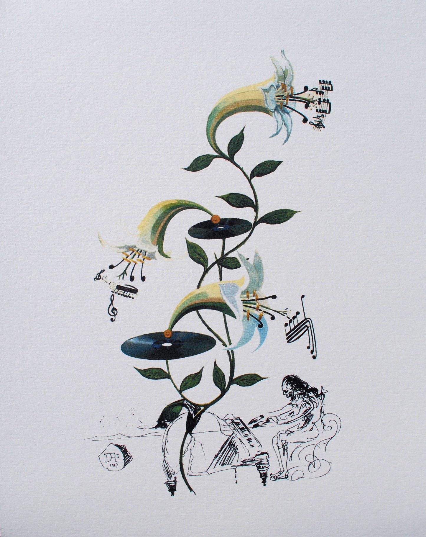SALVADOR DALI The musical Lys /Canvas Print/Art/Home Decor/New/Gift/Reproduction/.