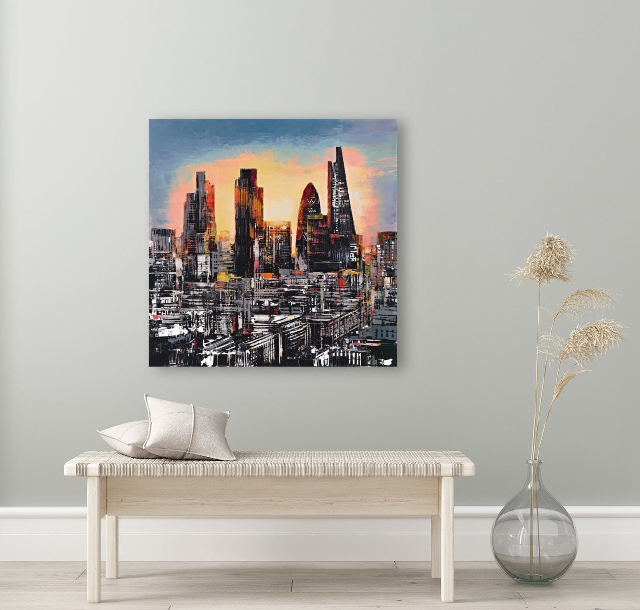 PAUL KENTON/City Burst/Canvas Print/Art/Home Decor/New/Gift/Reproduction/.