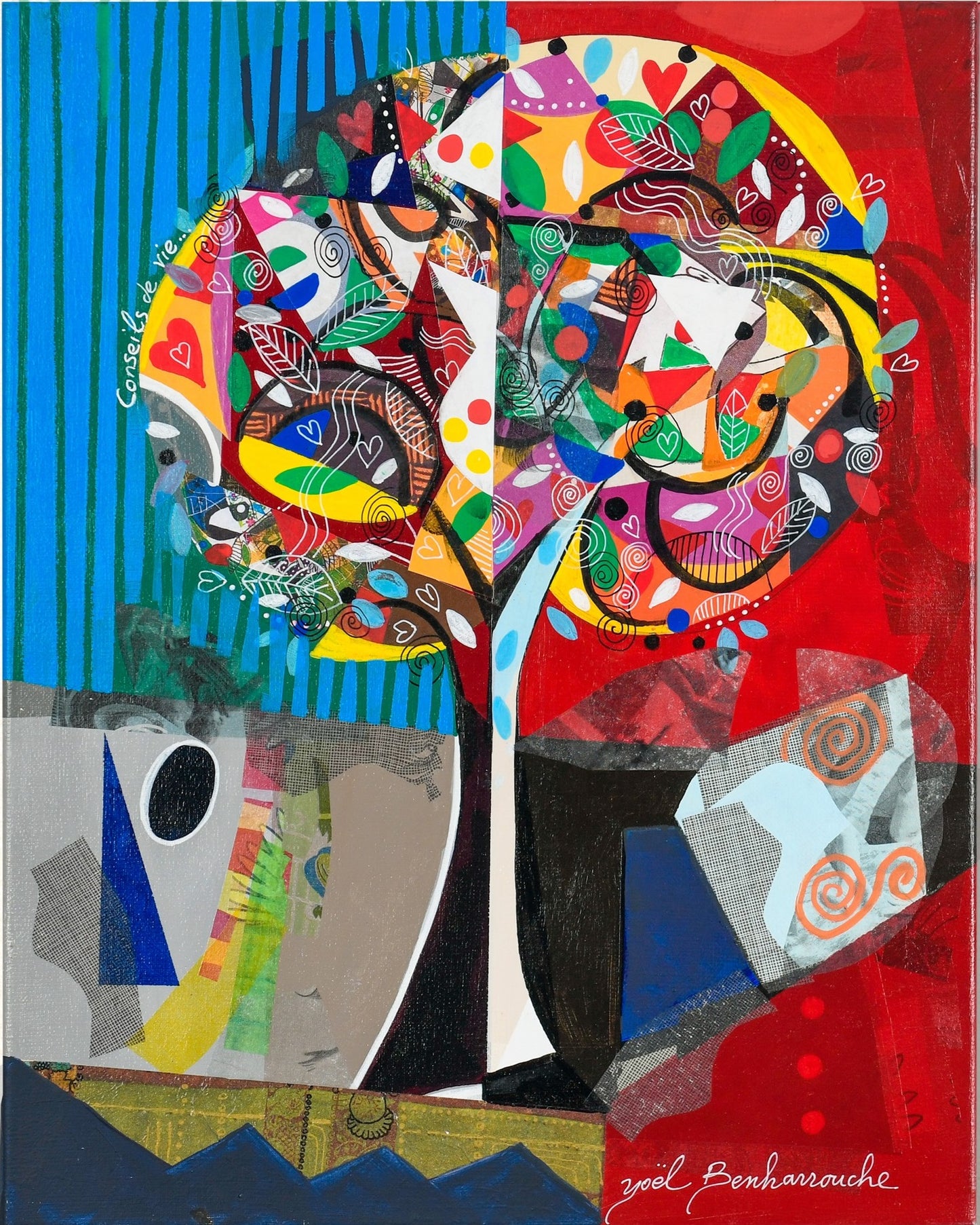 Yoel Benharrouche/CONSEILS DE VIE/Canvas Print/Art/Home Decor/New/Gift/Reproduction/.