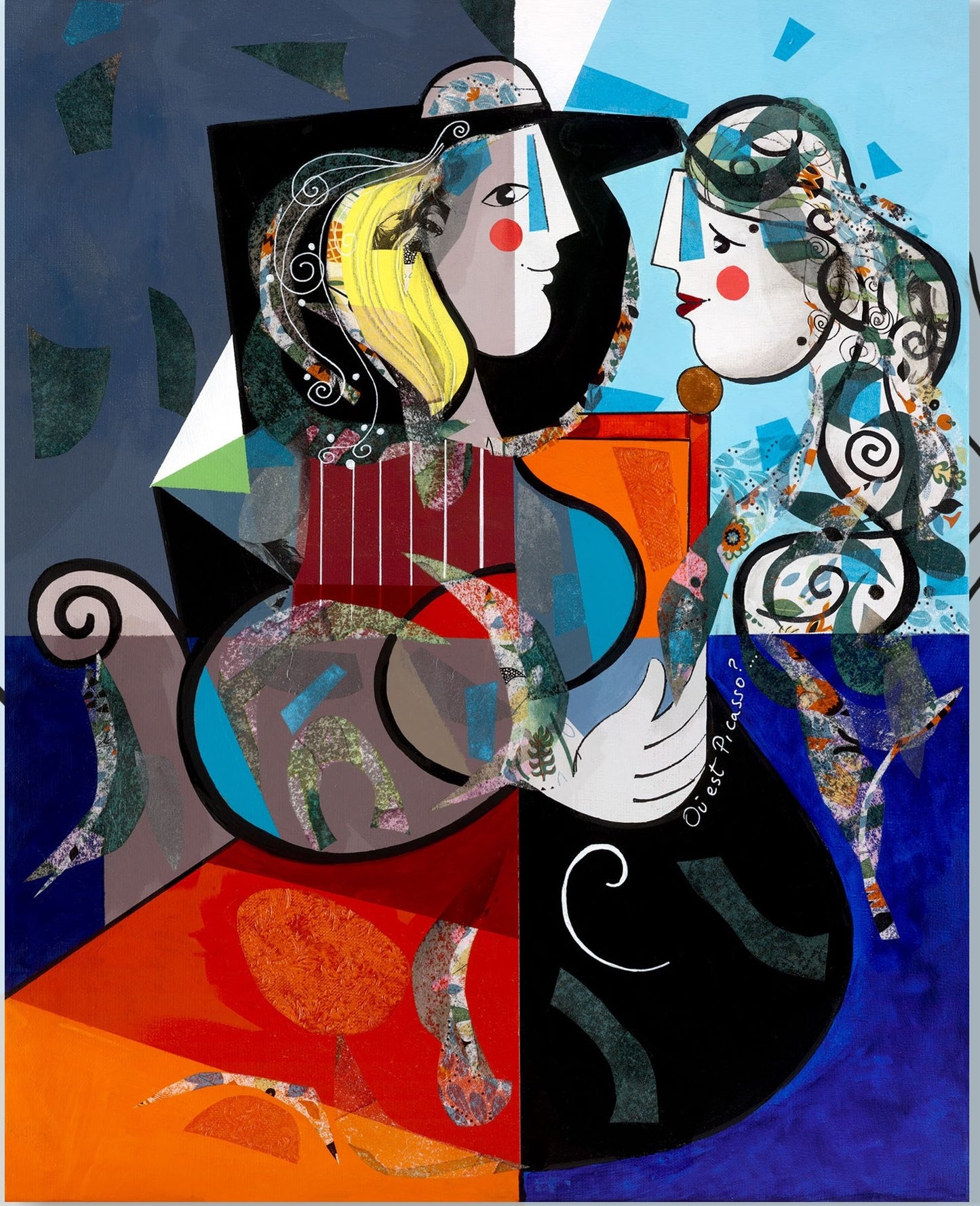 Yoel Benharrouche/Ou Est Picasso Canvas/Canvas Print/Art/Home Decor/New/Gift/Reproduction/