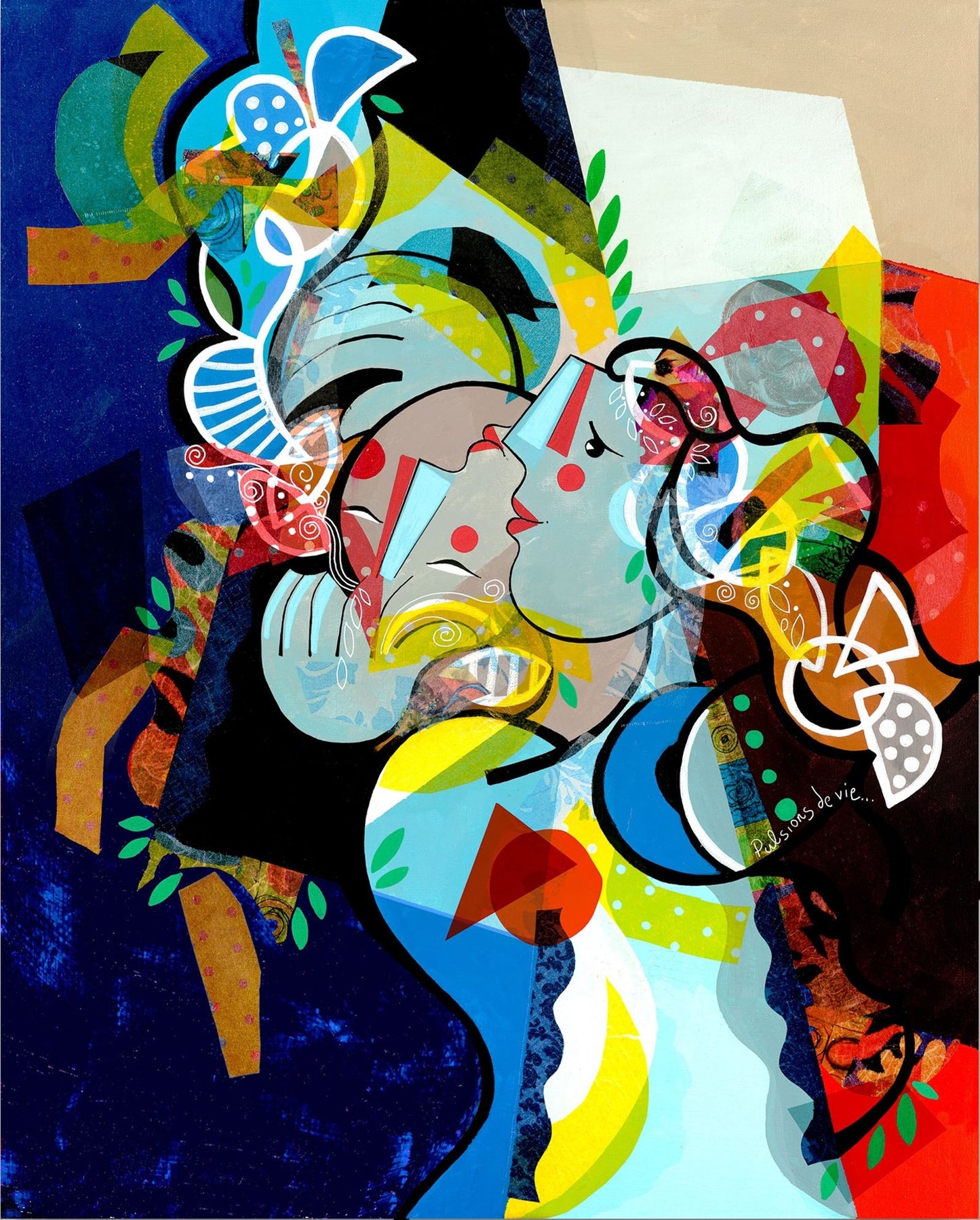 Yoel Benharrouche/PULSION DE VIE/Canvas Print/Art/Home Decor/New/Gift/Reproduction/.