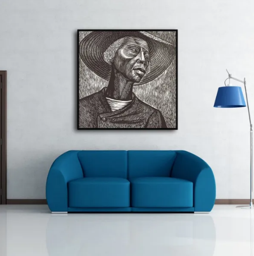 Elizabeth Catlett/Sharecropper/Canvas Print/Art/Home Decor/New/Gift/Reproduction/.