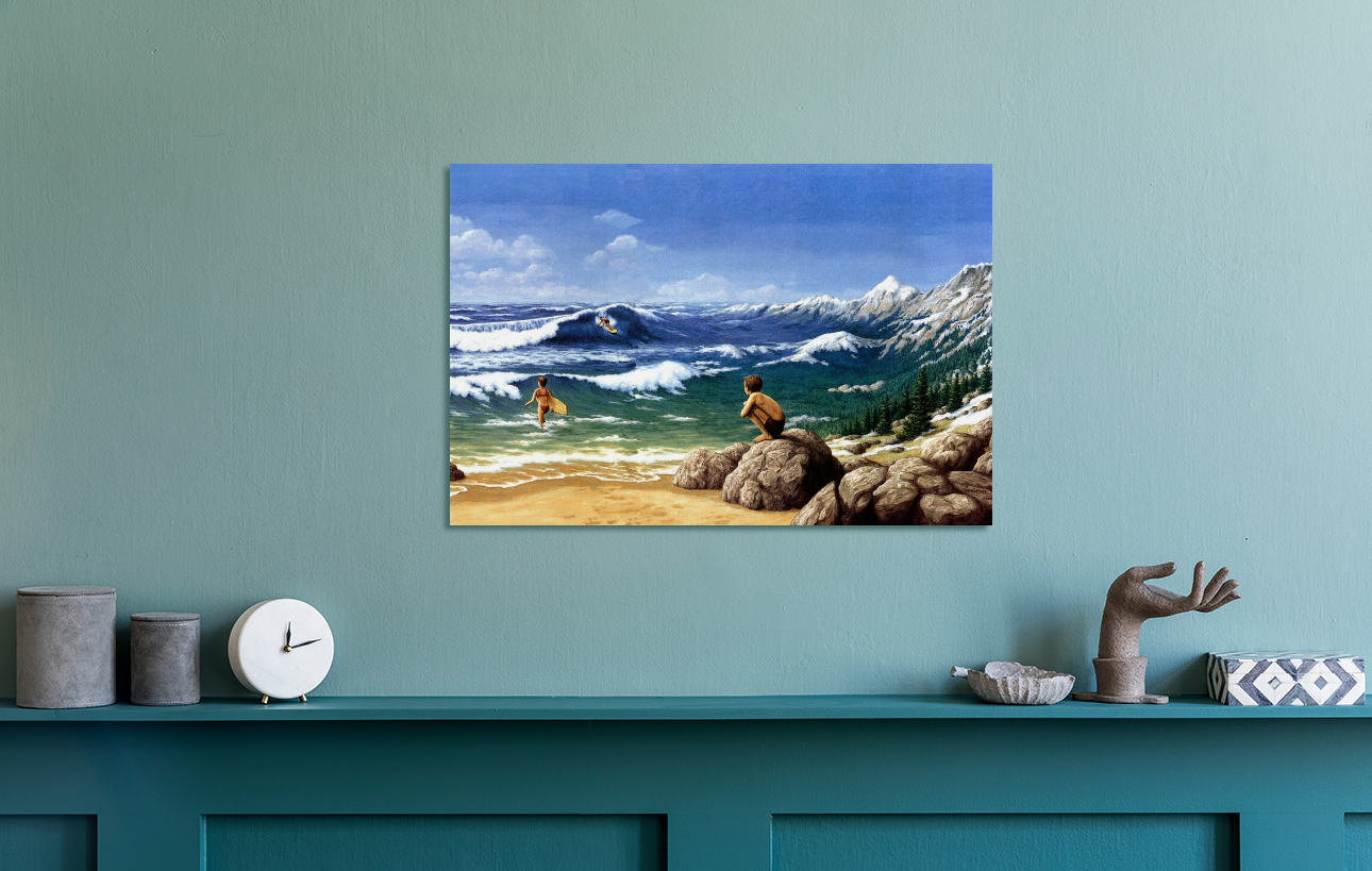 Rob Gonsalves/Aquatic Mountaineering/Canvas Print/Art/Home Decor/New/Gift/Reproduction/