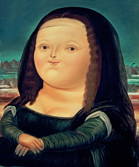 Fernando Botero/Mona Lisa, Age Twelve/Canvas Print/Art/Home Decor/New/Gift/Reproduction/.
