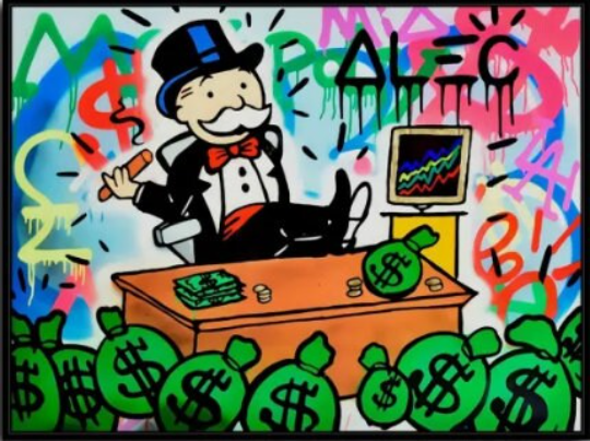 Alec Monopoly/Canvas Print/Art/Home Decor/New/Gift/Reproduction/