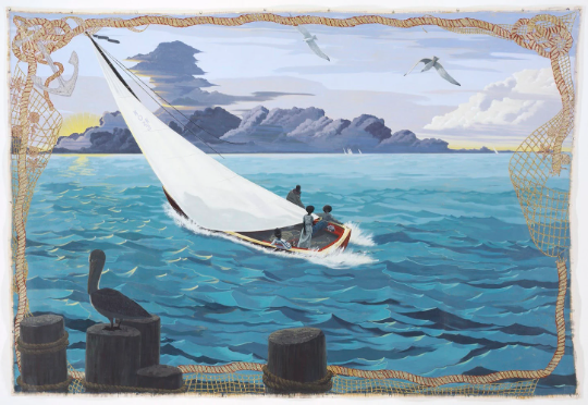 Kerry James Marshall/Gulf stream/Canvas Print/Art/Home Decor/New/Gift/Reproduction/.