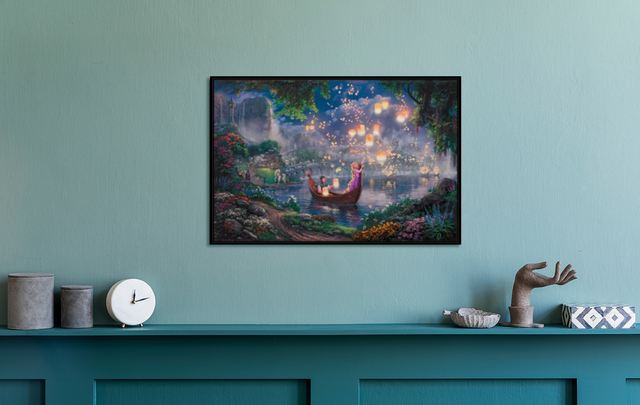 Thomas Kinkade/Tangled/Canvas Print/Art/Home Decor/New/Gift/Reproduction/.