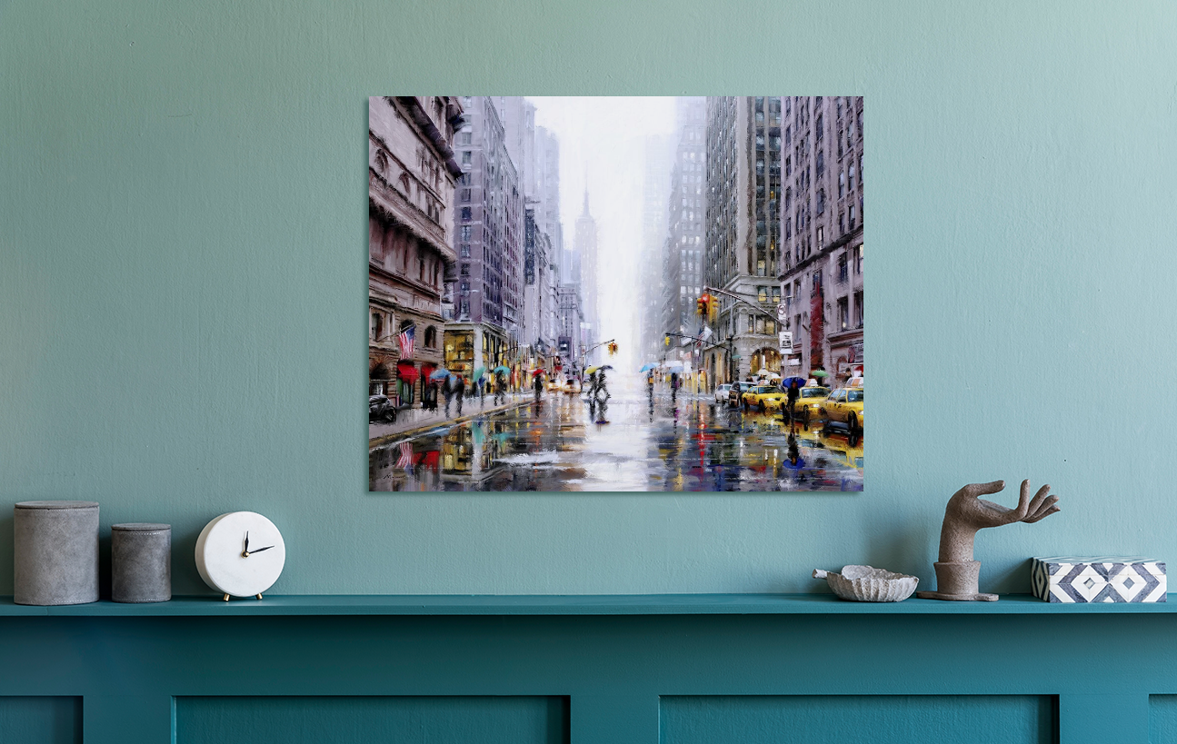 Richard Macneil/ New York 5th Avenue/Canvas Print/Art/Home Decor/New/Gift/Reproduction/.