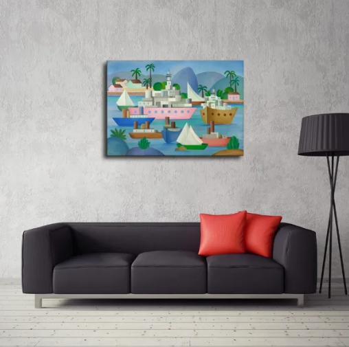 Tarsila do Amaral/Porto/Canvas Print/Art/Home Decor/New/Gift/Reproduction/.