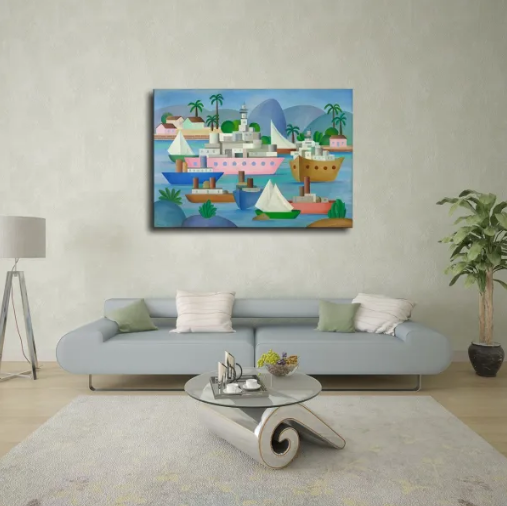 Tarsila do Amaral/Porto/Canvas Print/Art/Home Decor/New/Gift/Reproduction/.