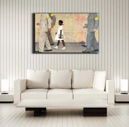 Norman Rockwell The Problem We All Live With/Canvas Print/Art/Home Decor/New/Gift/Reproduction/.