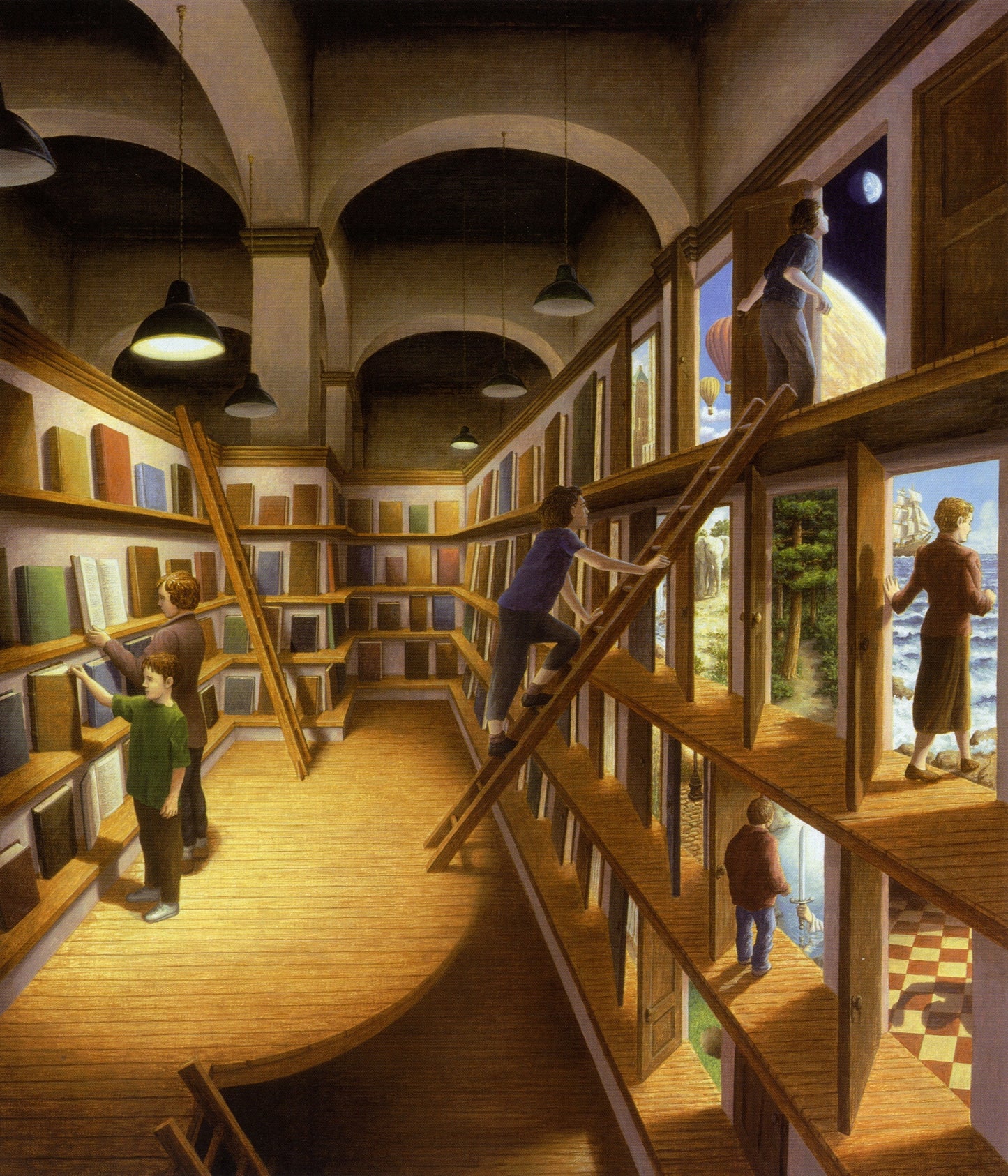 Rob Gonsalves/Written Worlds/Canvas Print/Art/Home Decor/New/Gift/Reproduction/