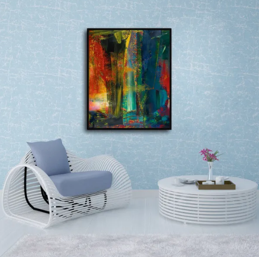 Gerhard Richter /Abstract Painting 599/Canvas Print/Art/Home Decor/New/Gift/Reproduction/.