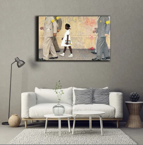 Norman Rockwell The Problem We All Live With/Canvas Print/Art/Home Decor/New/Gift/Reproduction/.