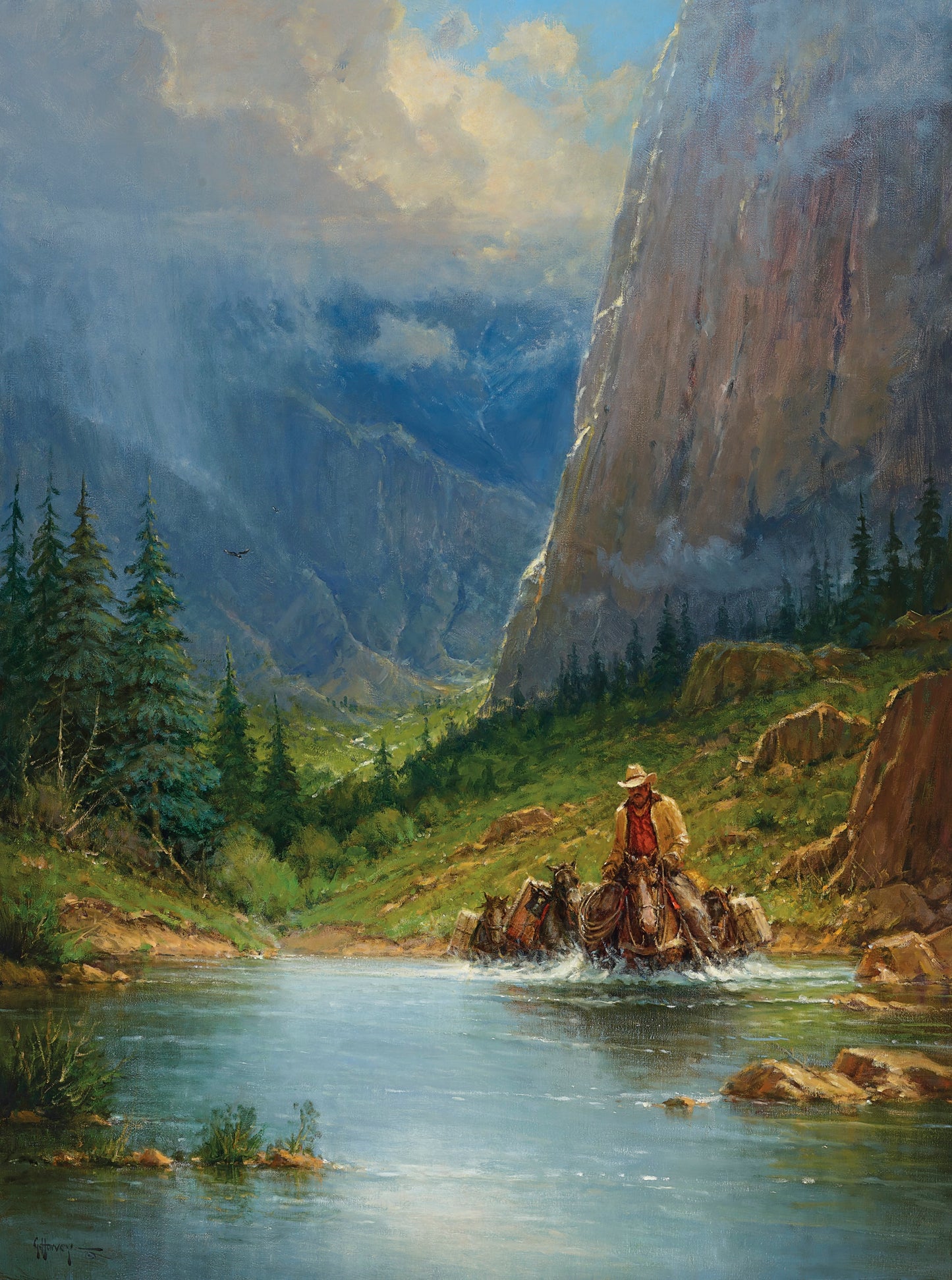 G. Harvey/Cowboy's Dream/Canvas Print/Art/Home Decor/New/Gift/Reproduction/.