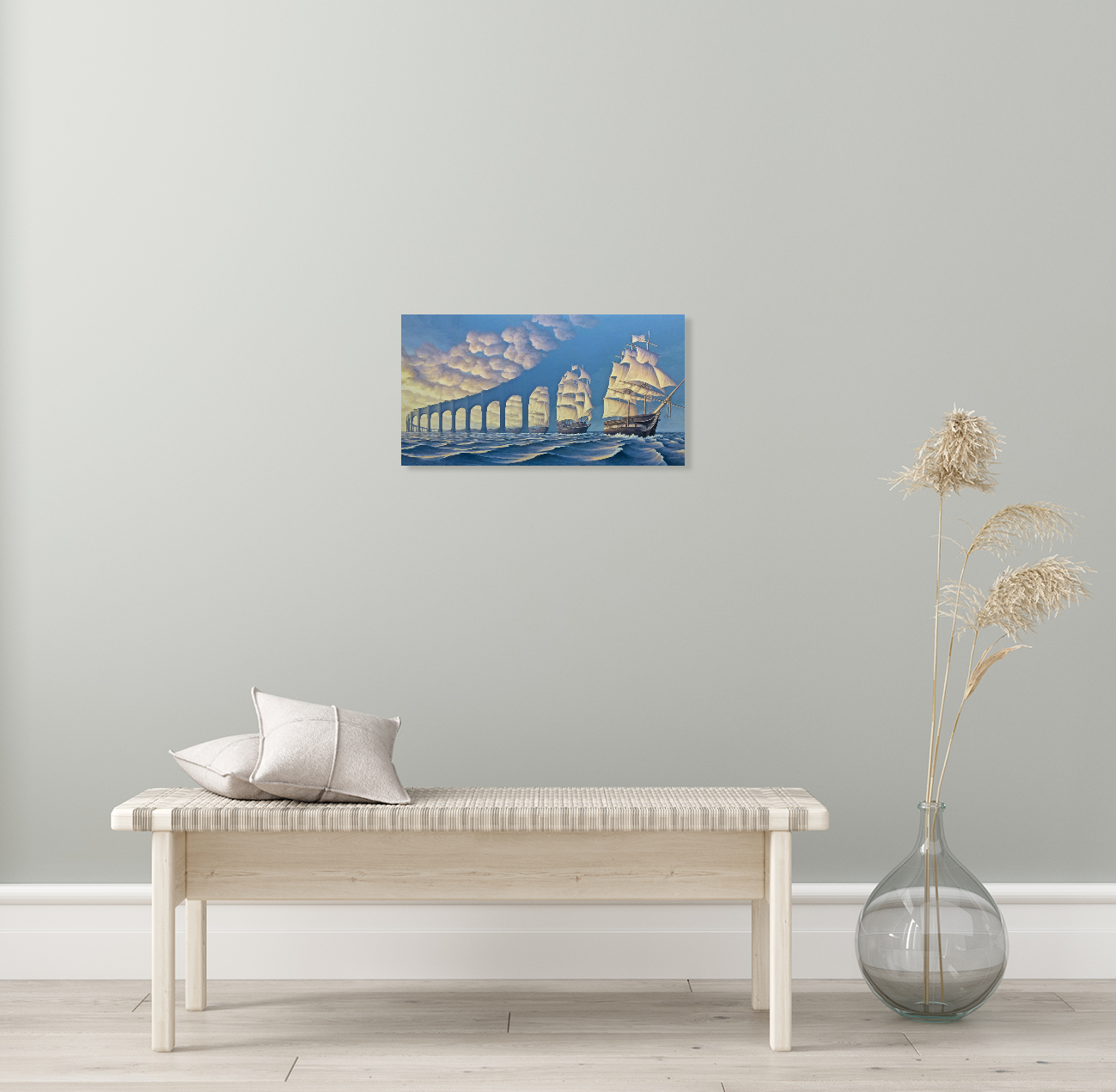Rob Gonsalves /Sun Sets Sail /Canvas Print/Art/Home Decor/New/Gift/Reproduction/