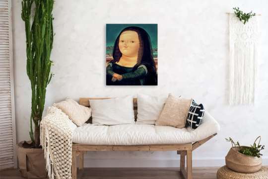 Fernando Botero/Mona Lisa, Age Twelve/Canvas Print/Art/Home Decor/New/Gift/Reproduction/.