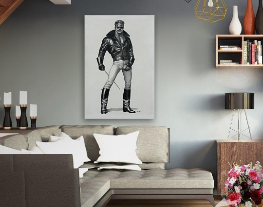 Tom of Finland/Canvas Print/Gay Art/Queer/LGBTQ/Home Decor/New/Art/Reproduction/.