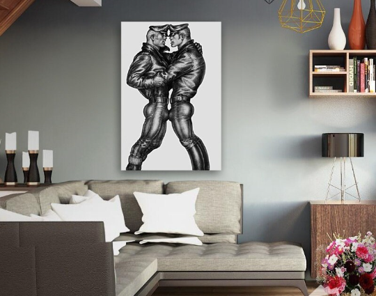 Tom of Finland/Canvas Print/Gay Art/Queer/LGBTQ/Home Decor/New/Art/Reproduction/.