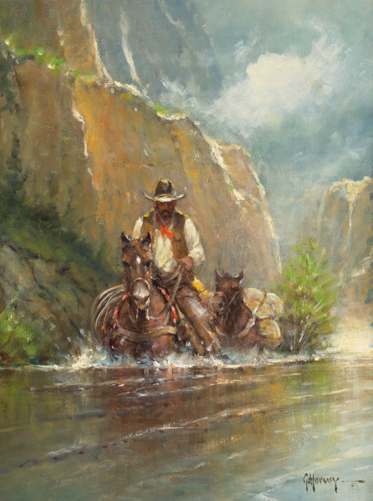 G. Harvey/Across the Canyon Stream/Canvas Print/Art/Home Decor/New/Gift/Reproduction/.