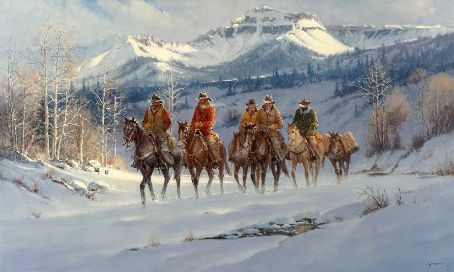 G. Harvey Cimarron Cowhands /Canvas Print/Art/Home Decor/New/Gift/Reproduction/.
