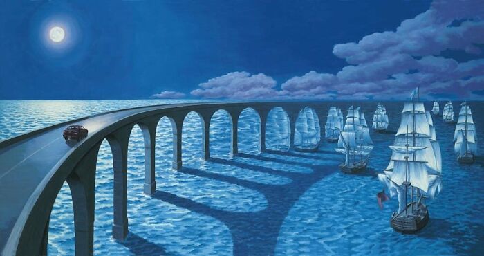 Rob Gonsalves/Toward The Horizon/Canvas Print/Art/Home Decor/New/Gift/Reproduction/