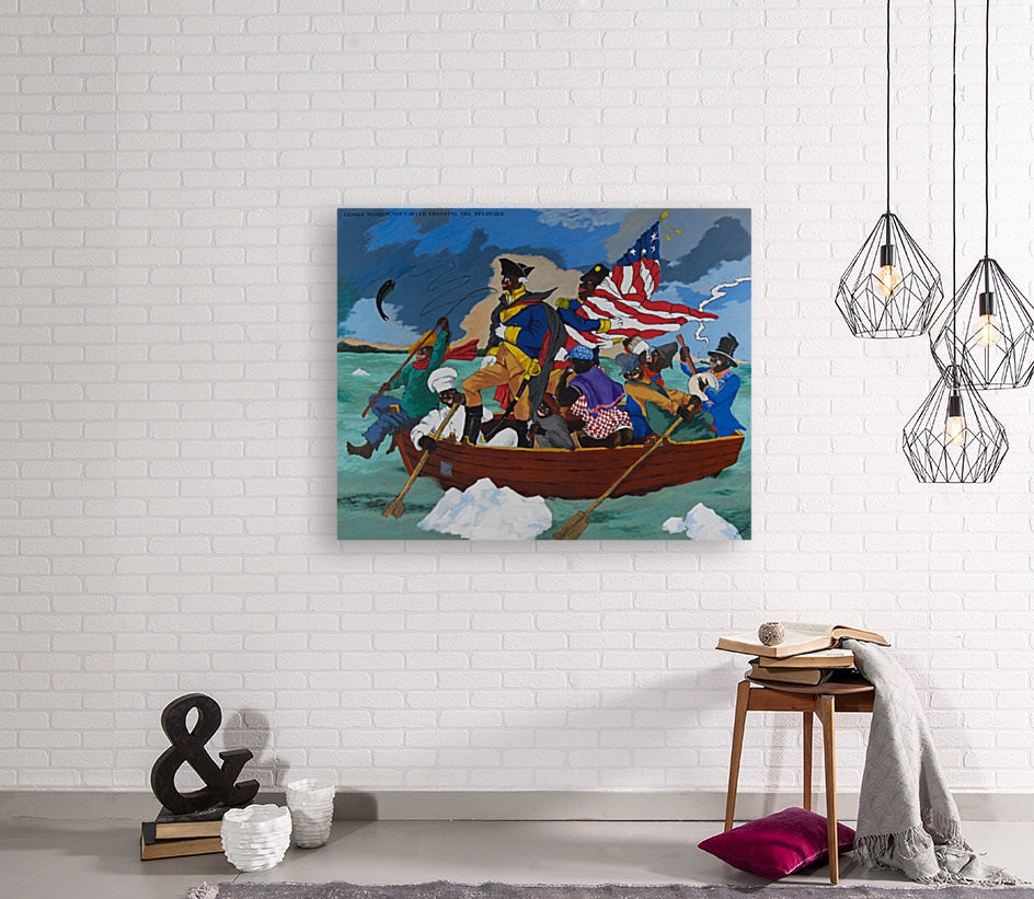 Robert Colescott/George Washington Carver Crossing the Delaware/Canvas Print/Art/Home Decor/New/Gift/Reproduction/.