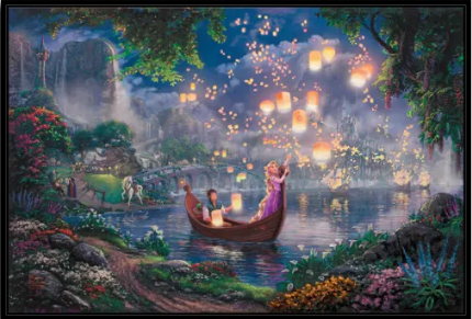 Thomas Kinkade/Tangled/Canvas Print/Art/Home Decor/New/Gift/Reproduction/.
