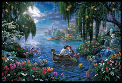 Thomas Kinkade/The little mermaid/Canvas Print/Art/Home Decor/New/Gift/Reproduction/.