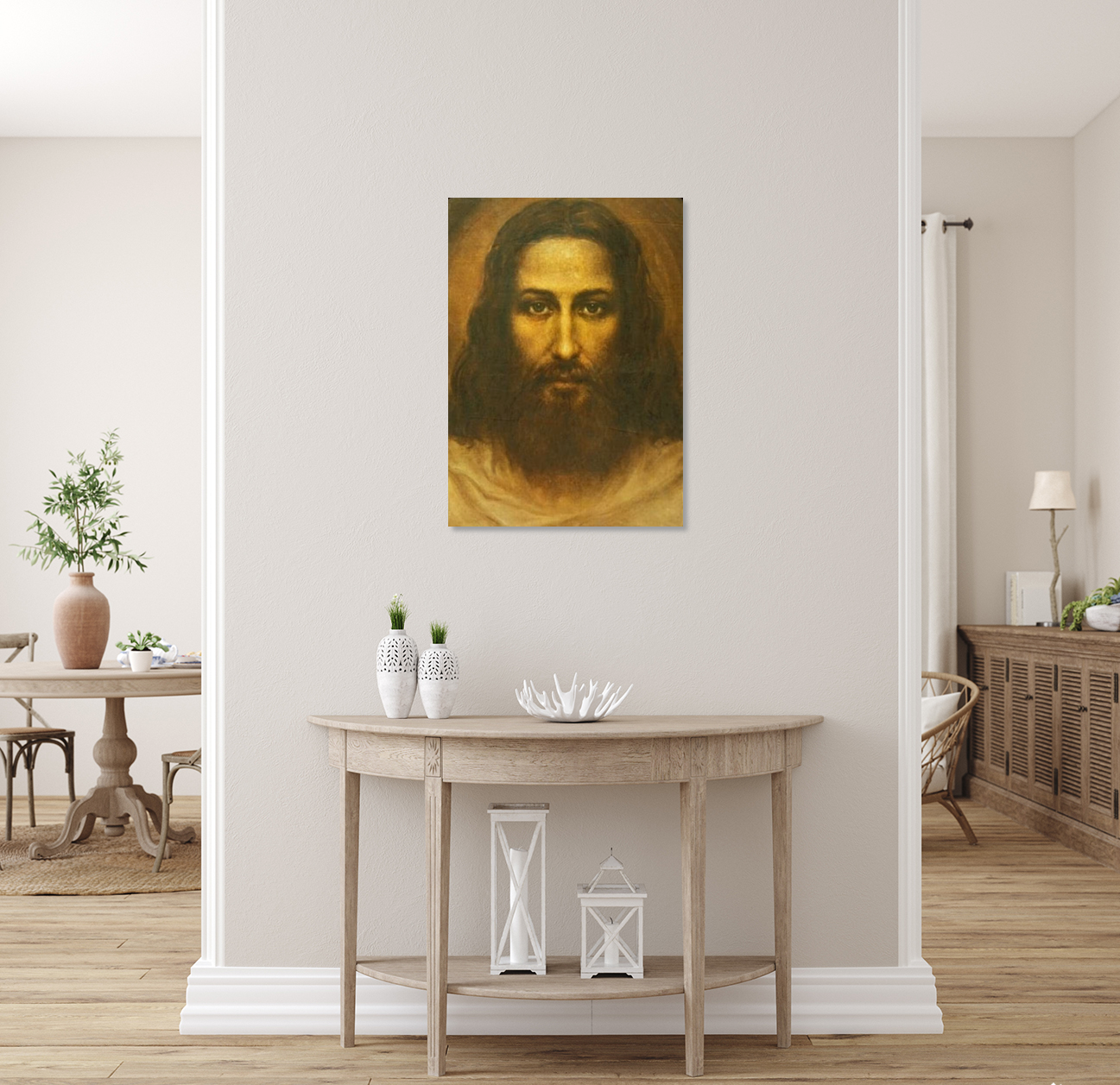 Real Face of Jesus Christ/Canvas Print/Art/Home Decor/New/Gift/Reproduction/.