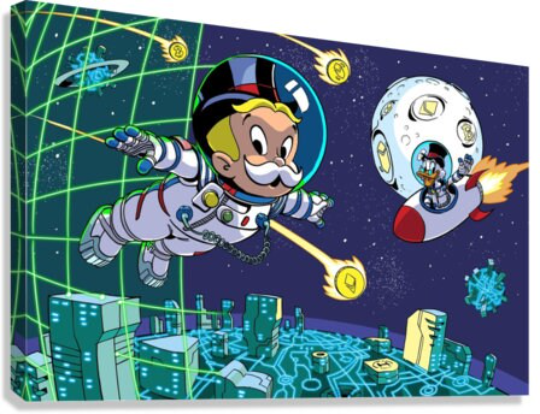 Alec Monopoly/Space/Canvas Print/Art/Home Decor/New/Gift/Reproduction/.