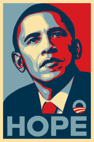 Barack Obama/Hope/Canvas Print/Art/Home Decor/New/Gift/Reproduction/.