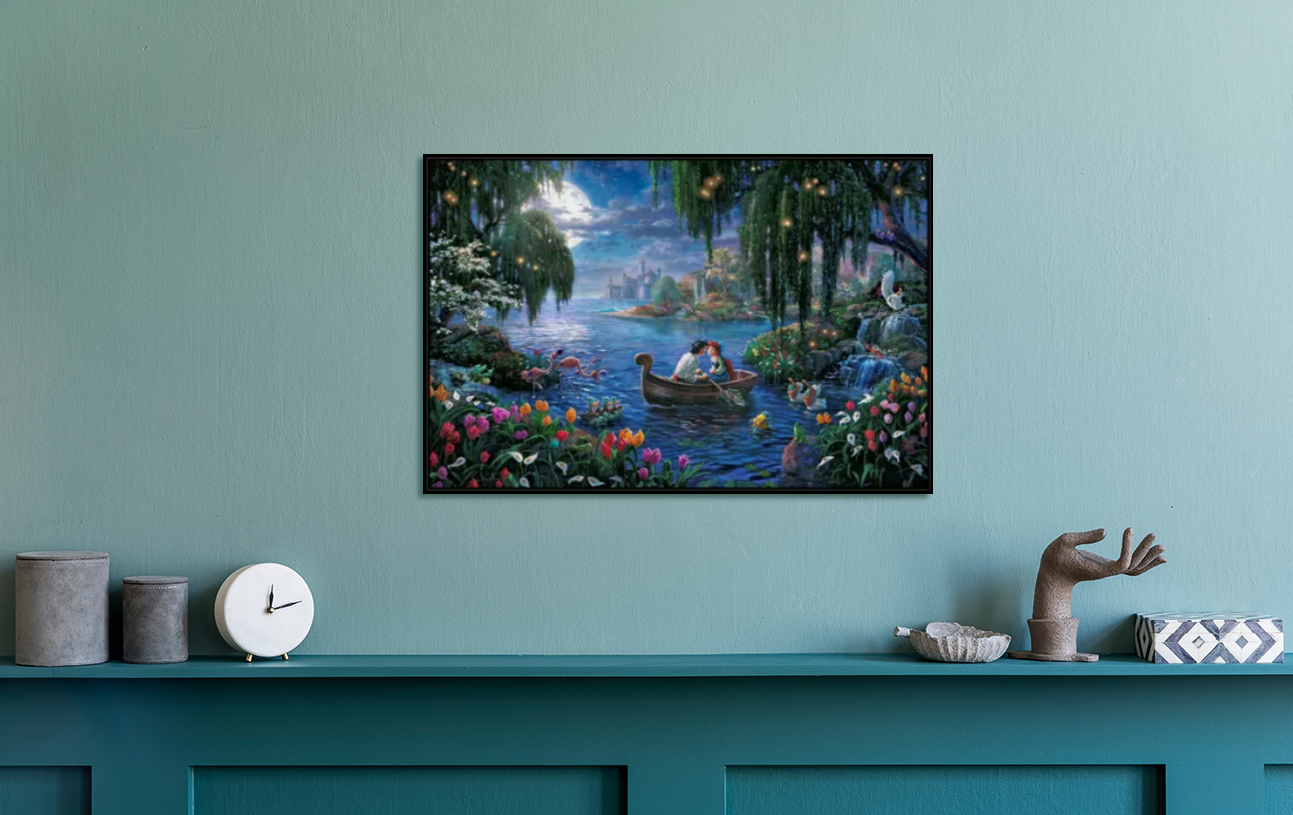 Thomas Kinkade/The little mermaid/Canvas Print/Art/Home Decor/New/Gift/Reproduction/.