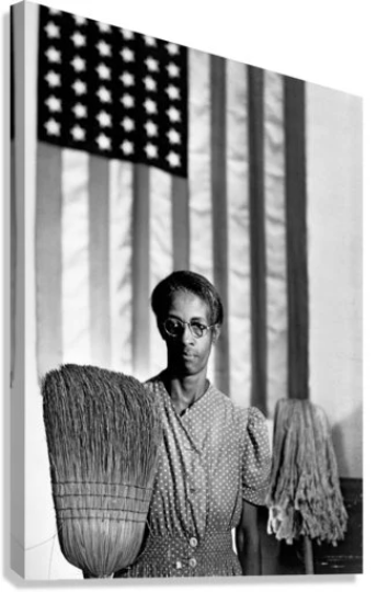 Gordon Parks/American Gothic/Washington/Canvas Print/Art/Home Decor/New/Gift/Reproduction/