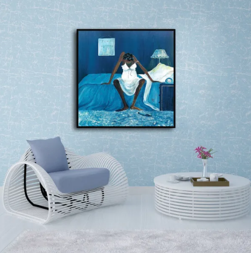 Annie Lee/Blue Monday/Canvas Print/Art/Home Decor/New/Gift/Reproduction/.