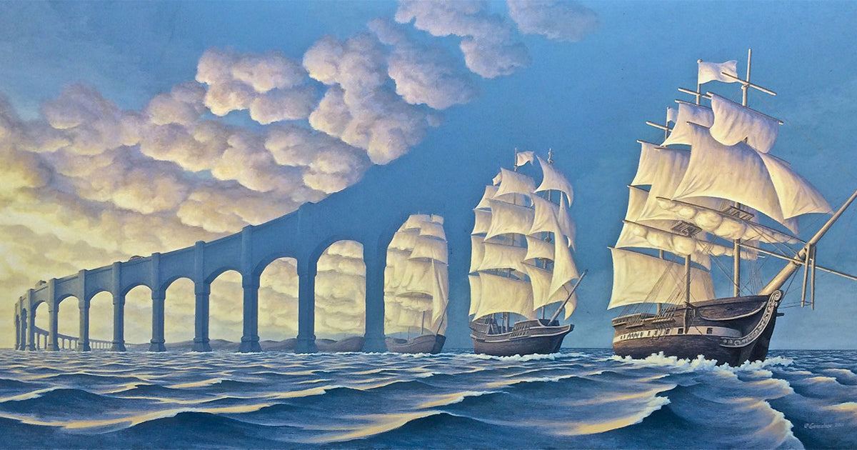 Rob Gonsalves /Sun Sets Sail /Canvas Print/Art/Home Decor/New/Gift/Reproduction/